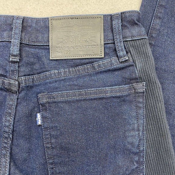 Levis Made & Crafted 721 Womens Blue High Rise Denim Skinny Jeans 27 - Picture 3 of 12